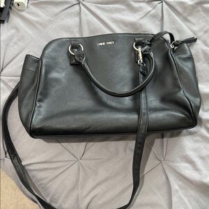 Nine West Black Leather Satchel